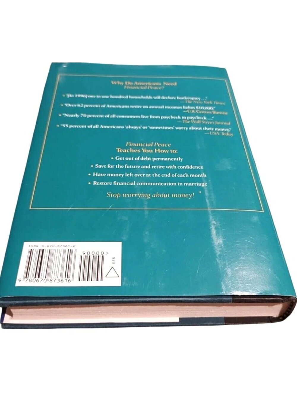Financial Peace Restoring Family Financing Hope By Dave Ramsey Hardcover Book - Picture 2 of 10